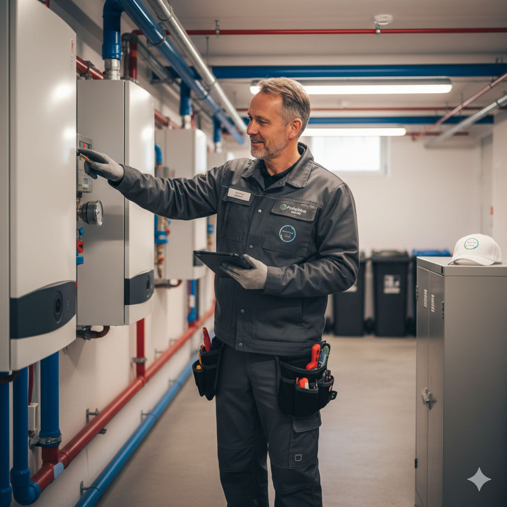 Hausmeisterservice der ProVerMa GmbH bei der technischen Objektkontrolle in Bad Rappenau